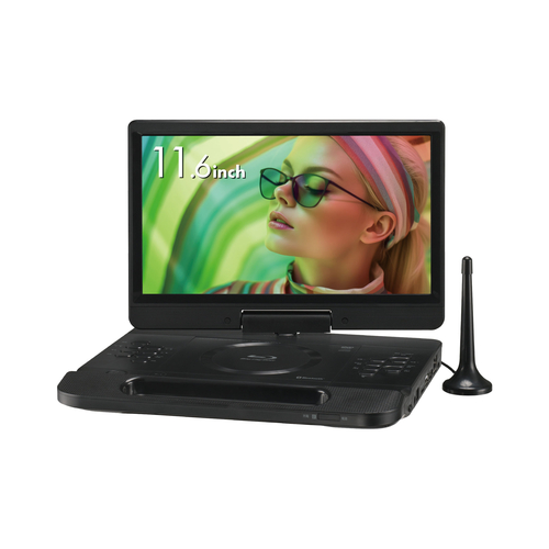 GREEN HOUSE ポータブル DVD・Blu-rayプレーヤー 11.4型 グリーンハウス11.4型ポータブルブルーレイプレーヤー