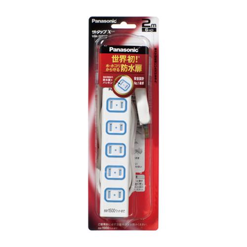 パナソニック ザ・タップX WHA2526WP 6個口 2m ホワイト×1個の商品画像