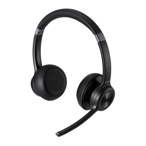 ノイズリダクションステレオBluetoothヘッドセット LBT-HSOH20BK（ブラック）の商品画像