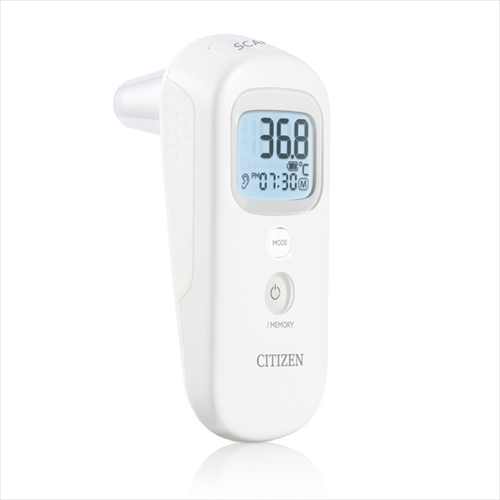 CITIZEN CITIZEN 耳/額式体温計 CTD711 （ホワイト）×1本 体温計の商品画像