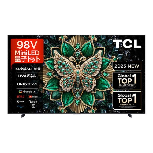 未開封　TCL MiniLED 2025年製　55c6k 倍速駆動 TCL TCL C6K プレミアム 4K量子ドットMini LED液晶テレビ 55V型 55C6K