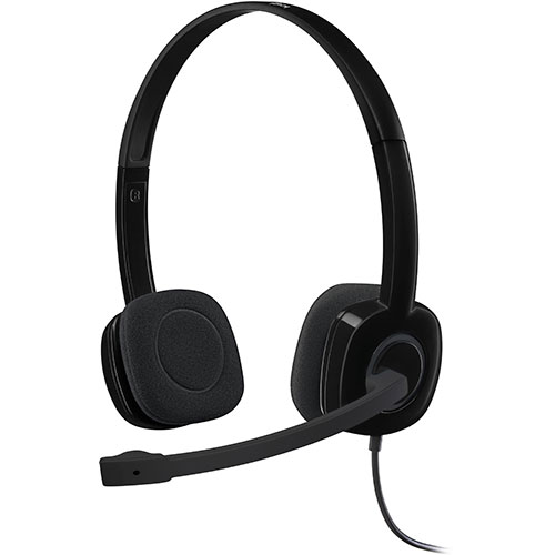 logicool ロジクール ステレオ ヘッドセット H151R（ブラック）×1セットの商品画像