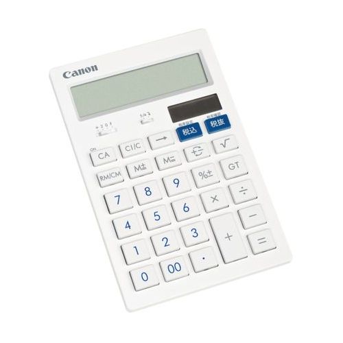 キヤノン 抗菌・キレイ電卓 中型卓上タイプ HS-121T 3442B001 ×1個の商品画像
