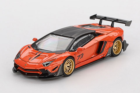 LB WORKS ランボルギーニ アヴェンタドール リミテッドエディション オレンジ MDX 2025 （右ハンドル） （1/64スケール ミニGT MGT01133-R）の商品画像