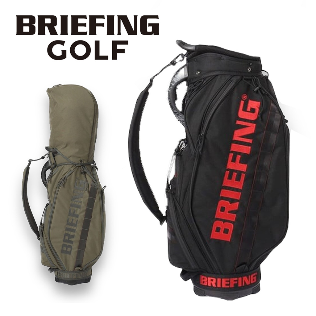 BRIEFING GOLF キャディバッグ ブラックカモ CR-5 15分割