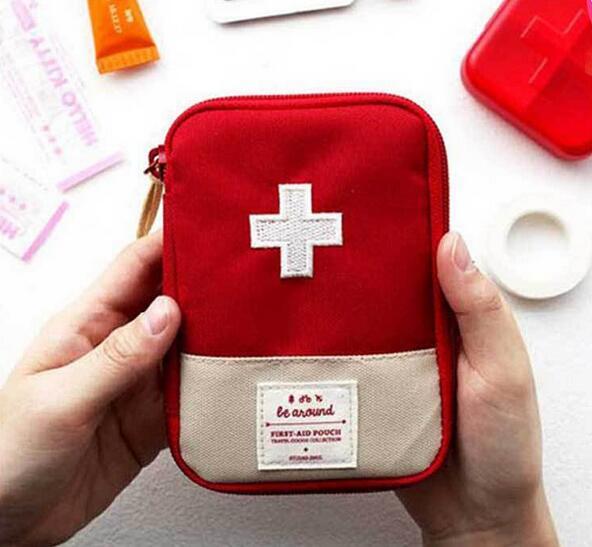 [ with translation discount free shipping ] medical pouch first-aid pouch 1400 jpy =700 jpy compact multifunction dressing up . first-aid pouch red navy 