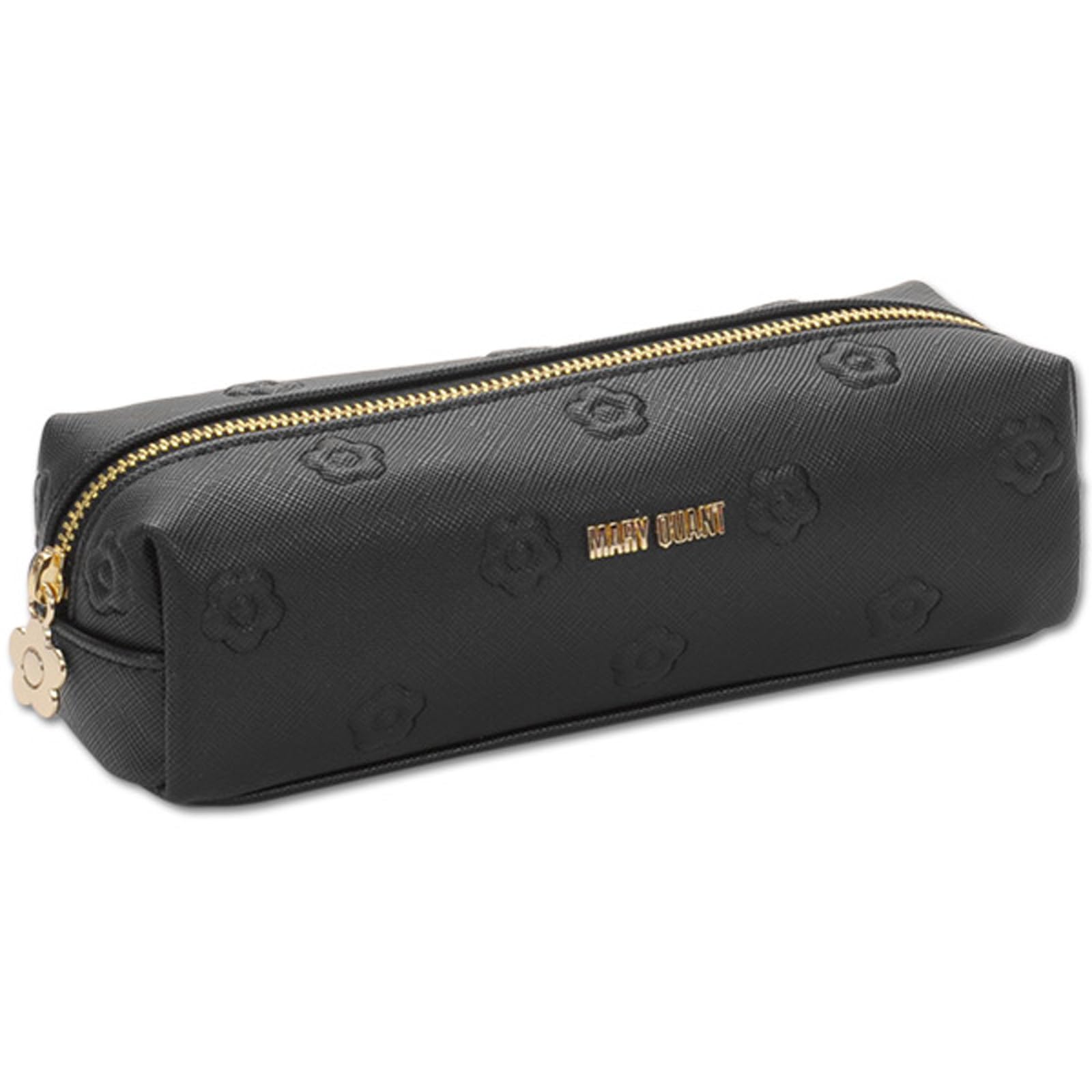 マリークヮント シンプルエンボスデイジースクエアペンケース （ブラック）の商品画像