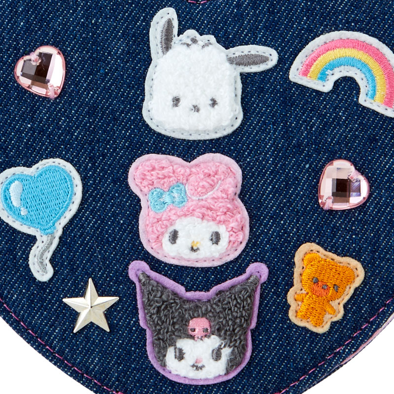  Sanrio герой z складной зеркало Denim нашивка Sanrio Sanrio зеркало зеркало оплата при получении не возможно товар 