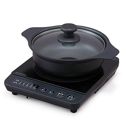アイリスオーヤマ IHコンロ 1000W 卓上 デザイン IHK-T38-B ブラック アイリスオーヤマ IHコンロ 1000W 卓上 デザイン IHK-T38-B ブラック