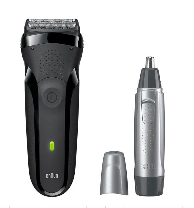 Braun ブラウン Series3 300s メンズシェーバー鼻毛カッター付き BRAUN シリーズ3 充電式シェーバー （鼻毛カッターEN10付） 300s-B-EN