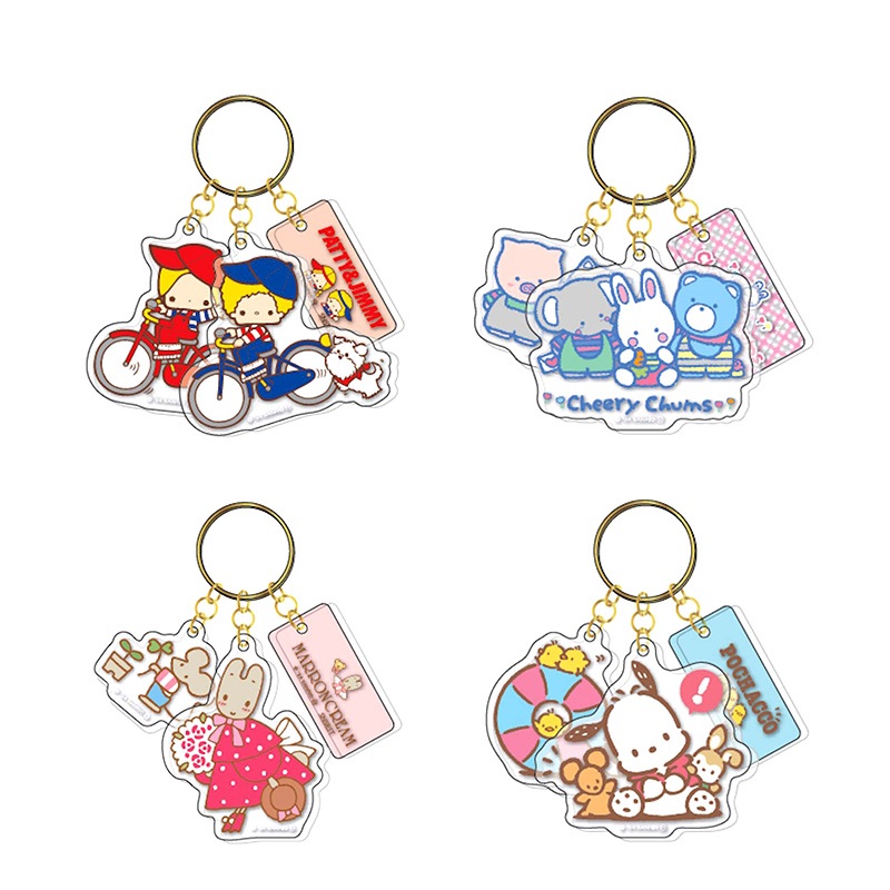 サンスター文具 3連アクリルキーホルダー サンリオキャラクターズ チアリーチャムの商品画像