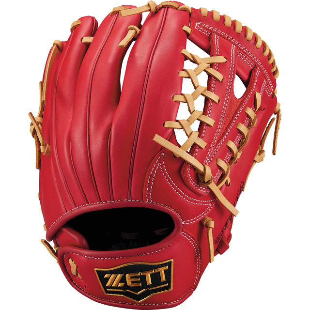 ゼット 少年軟式グラブ グランドヒーロー オールラウンド 右投 （レッド/パステルブラウン） BJGB76450-6432 グランドヒーロー 軟式グローブの商品画像