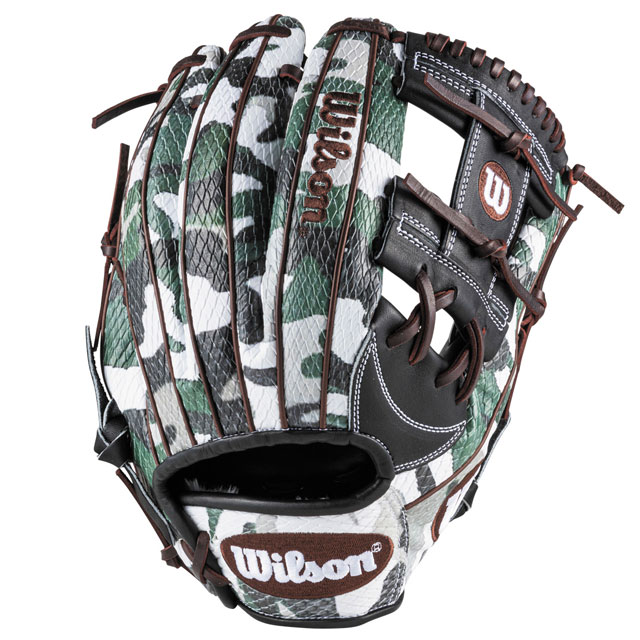 Wilson Wannabe Hero DUAL 87型 内野手 右投 （ブラック/カモSSN
