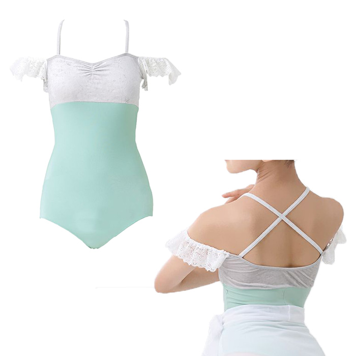  балет Leotard взрослый ребенок женский сделано в Японии чёрный гонки велюр безрукавка 140 150cm p размер 2way r80212