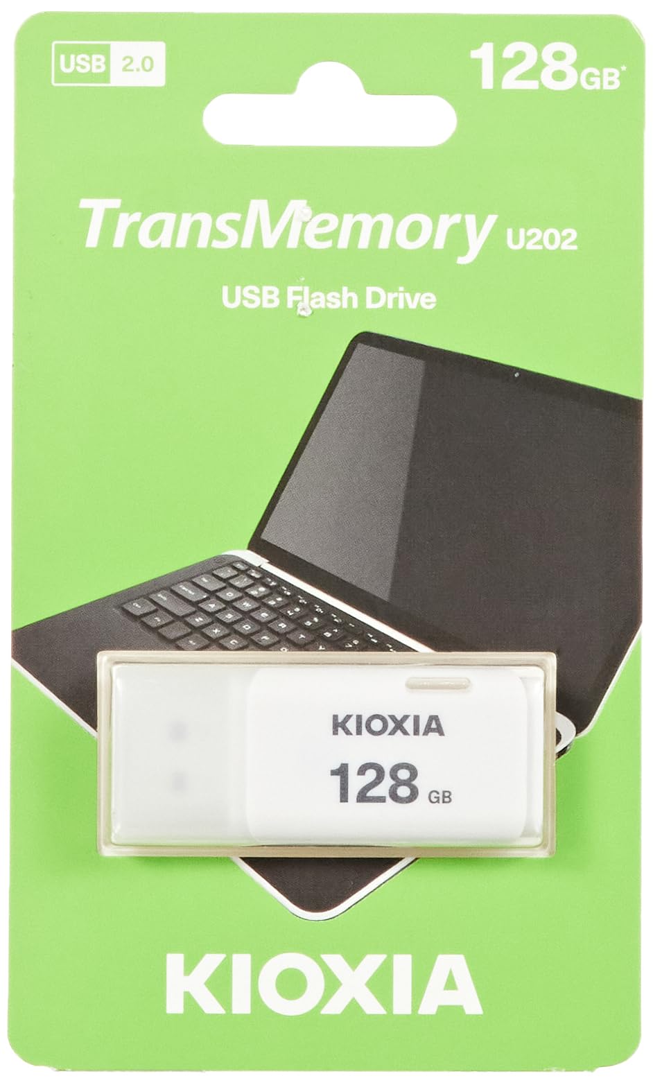 KIOXIA TransMemory U202 LU202W128GG4 （128GB ホワイト 海外パッケージ品） TransMemory（KIOXIA） USBメモリの商品画像