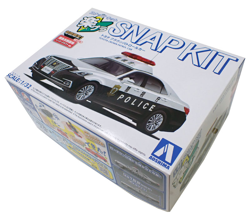 【特典】 楽プラ スナップキット No.01-PC トヨタ クラウン パトロールカー プラモデル [アオシマ]の商品画像