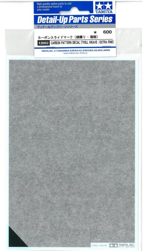 タミヤ カーボン スライドマーク （綾織り・極細） （ノンスケール