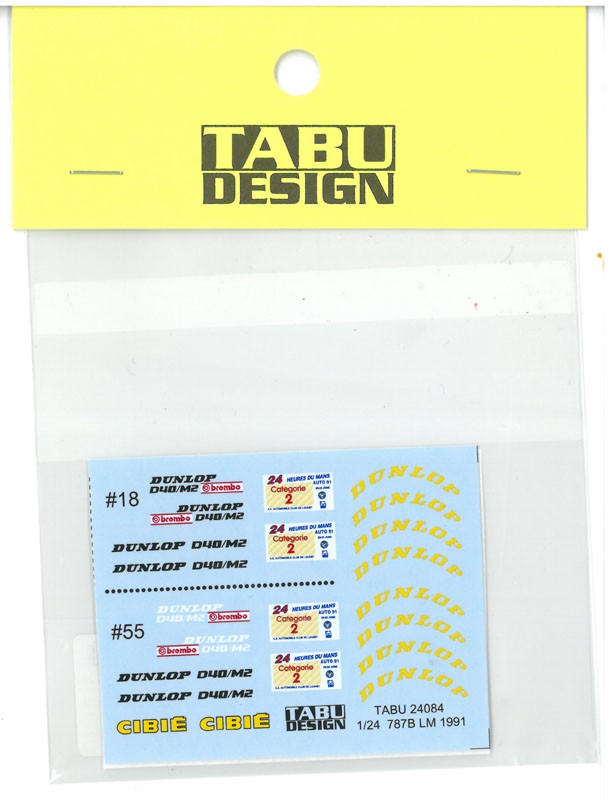 787B LM 1991 Option （1/24スケール デカール TABU24084）の商品画像