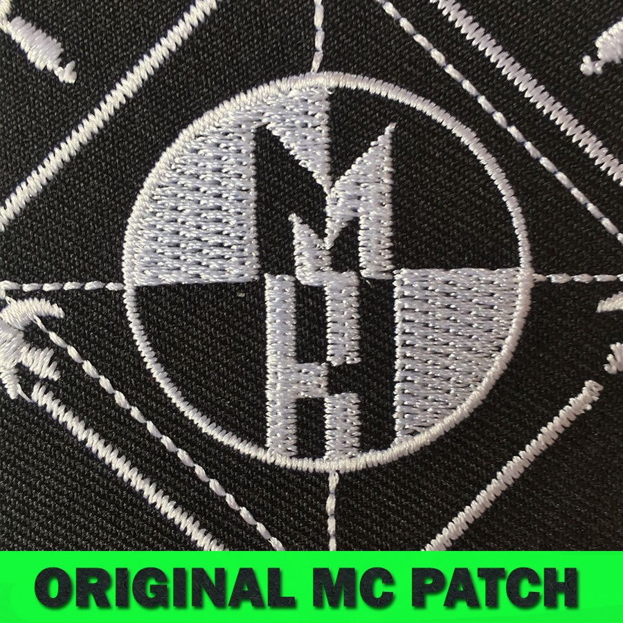  abroad buying attaching / extra-large / DEAD STOCK * machine * head * Machine Head * 90s * embroidery badge one point thing 
