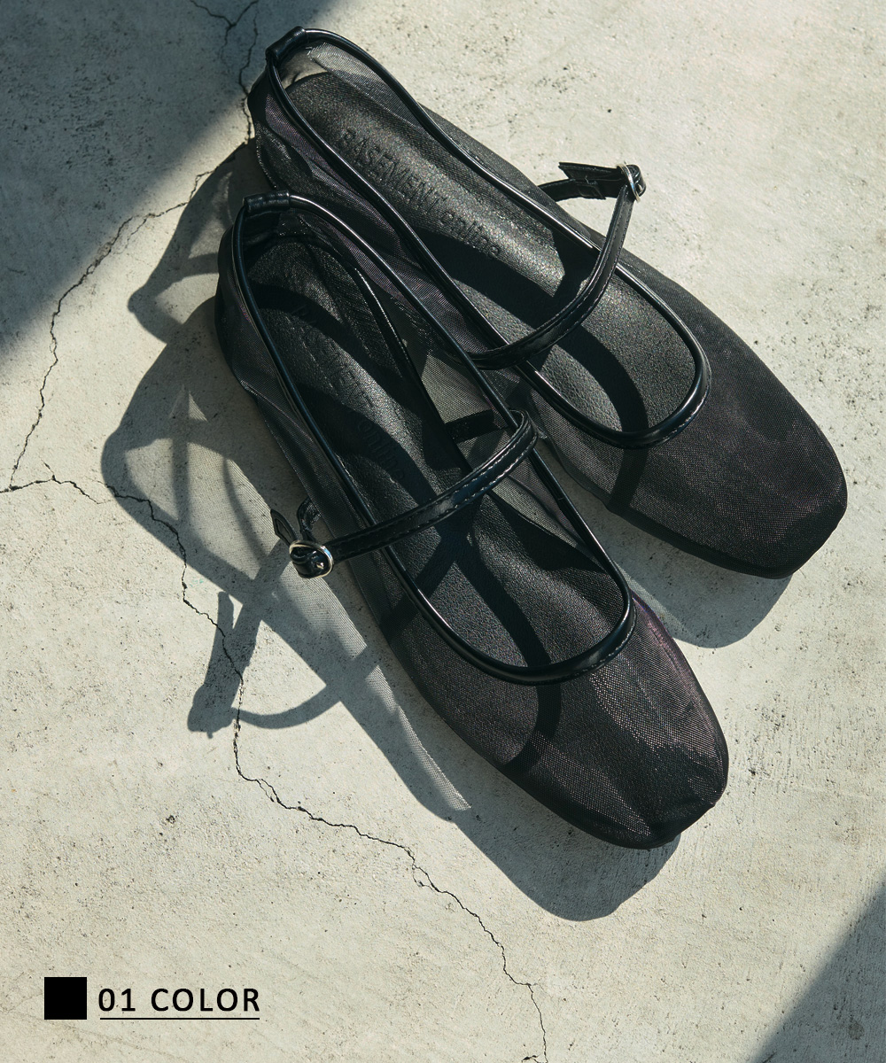 シアーフラットシューズ