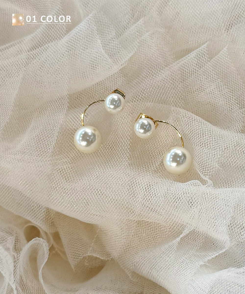 2つパールピアス