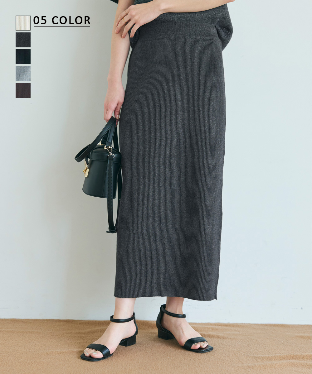 【MAAYA DESIGN】リブニットタイトスカート