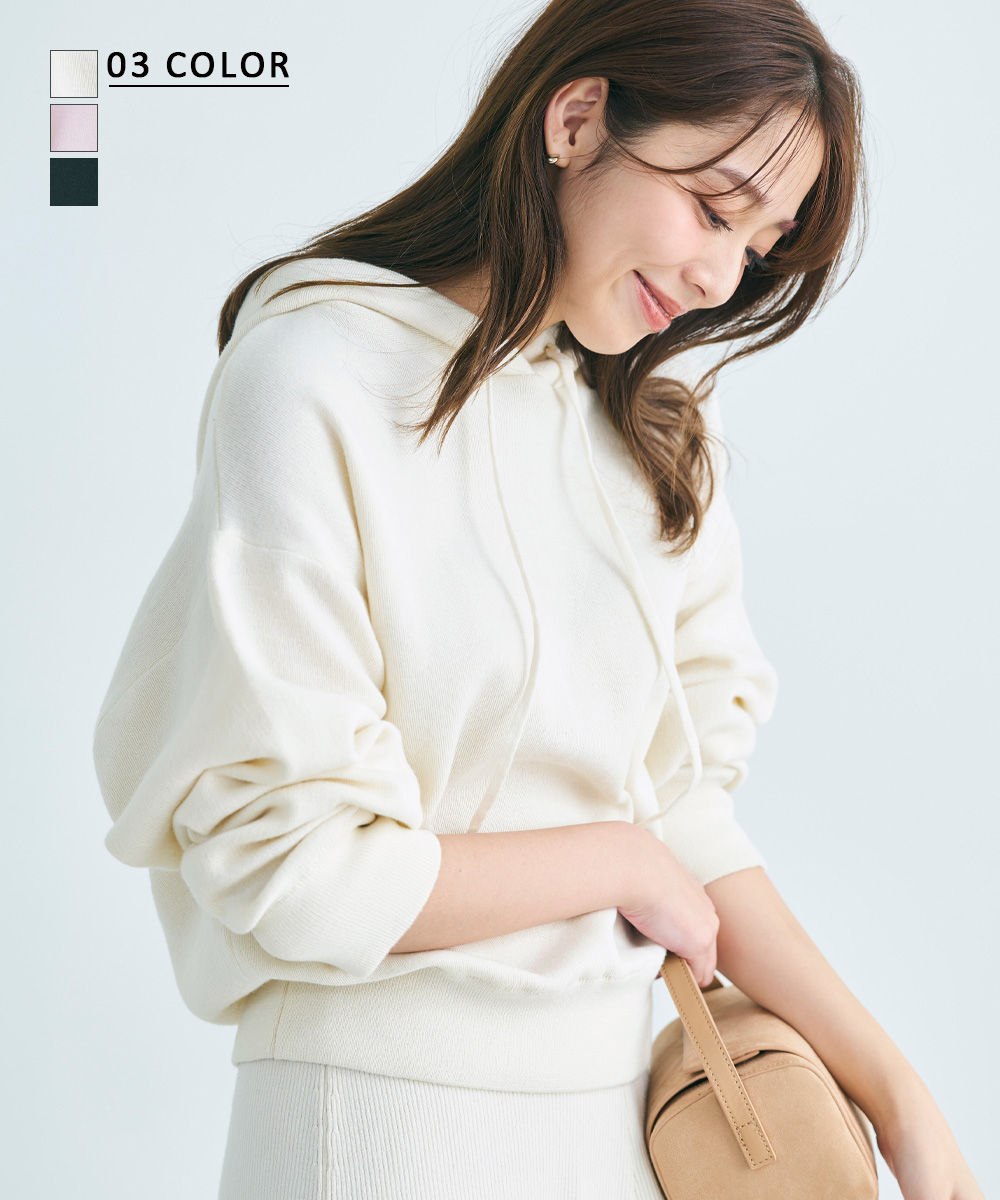 【HARUKA DESIGN】フーディーニットプルオーバー