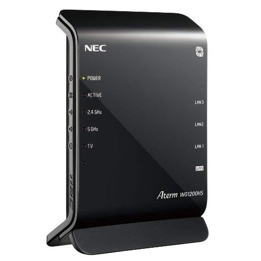 NEC 11ac対応Wi-Fiホームルータ Aterm WG1200HS 単体モデル PA-WG1200HS 無線LANルーターの商品画像