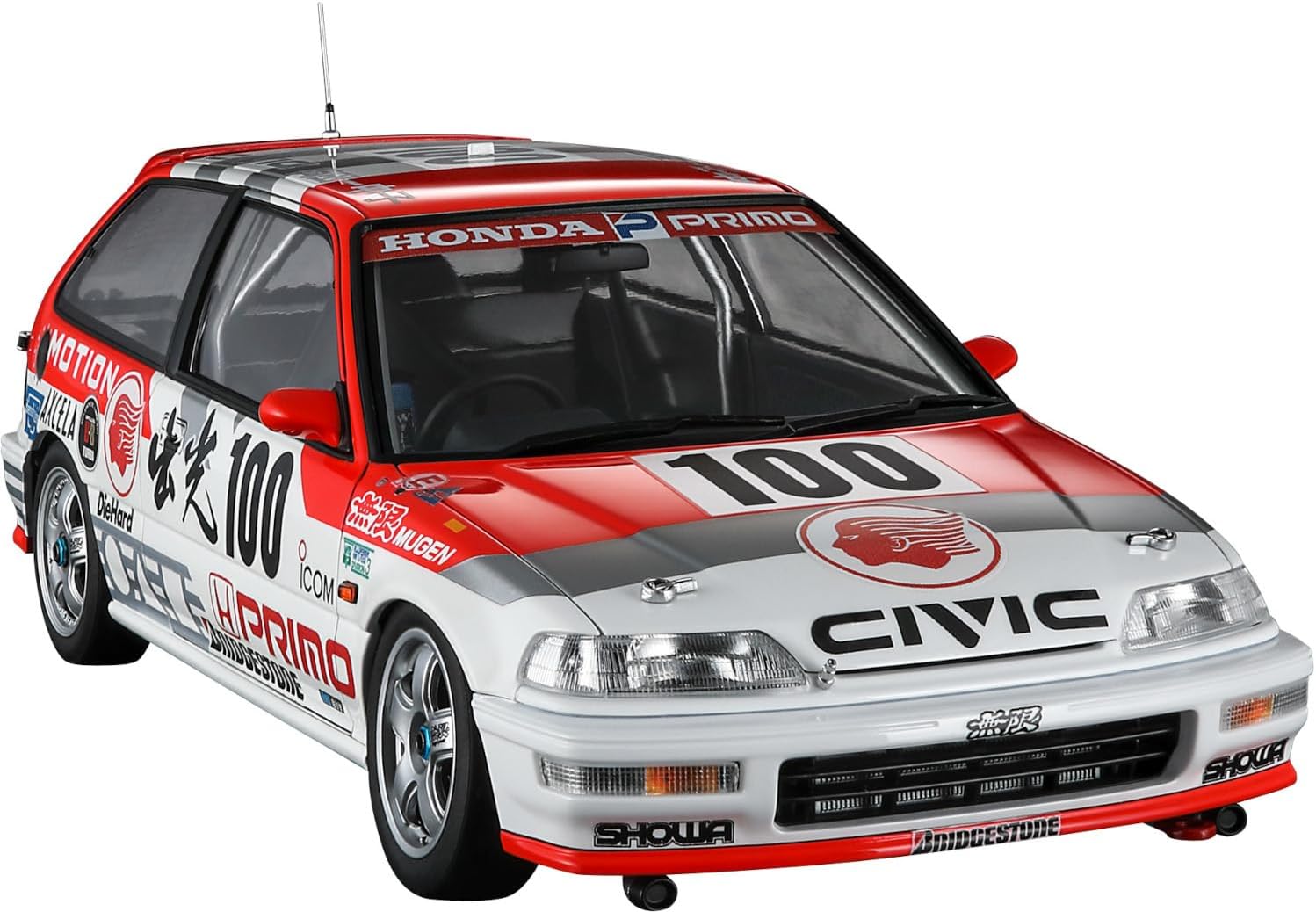 1/24 出光 MOTION 無限 シビック （EF9） “1991 JTC チャンピオン