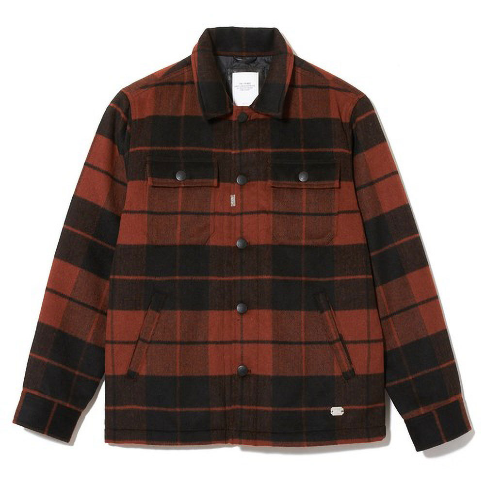 【定価42,900円】CRIMIE ウールチェック シャツジャケット 美品◇クライミー ウール チェック シャツジャケット メンズ