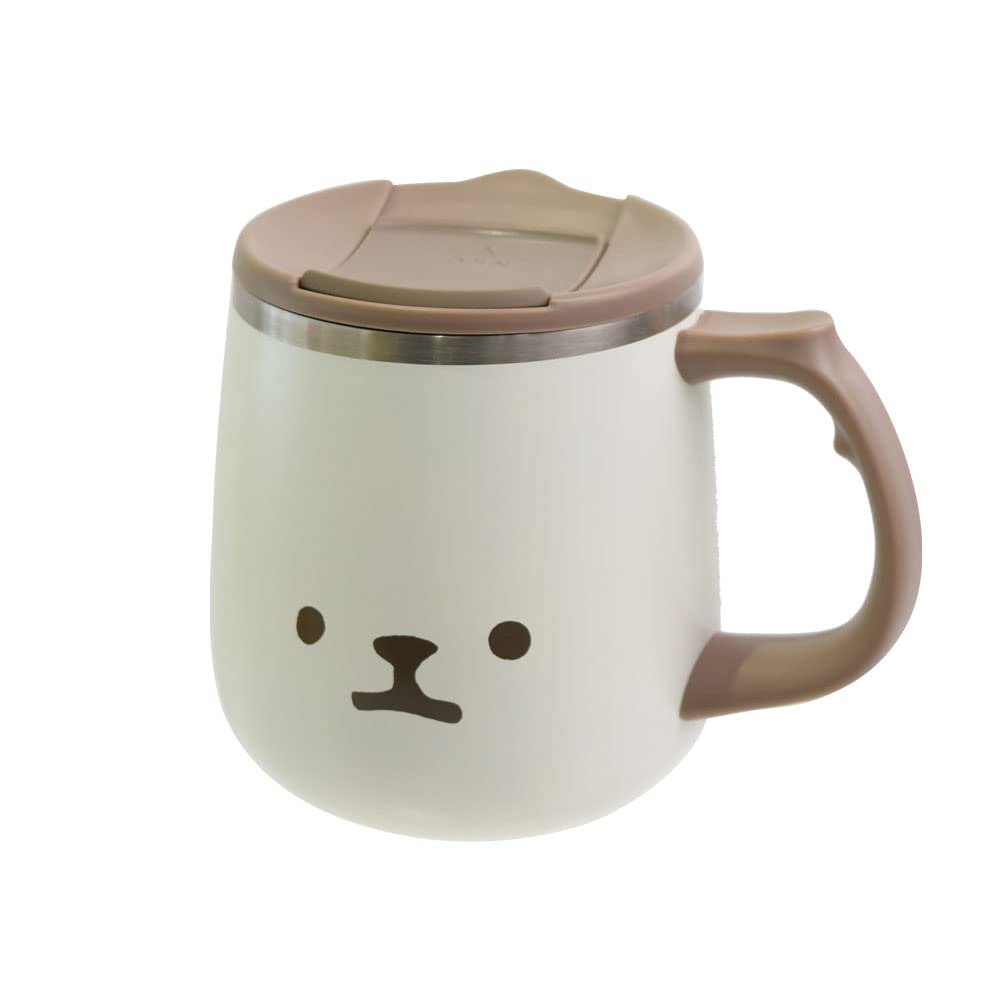 サブヒロモリ ムームー ステンレスサーモマグカップ 400ml 351303 （ホワイト みるくねこ） マグカップの商品画像