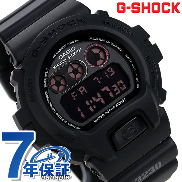CASIO G-SHOCK マットブラック レッドアイ DW-6900MS-1DR G-SHOCK
