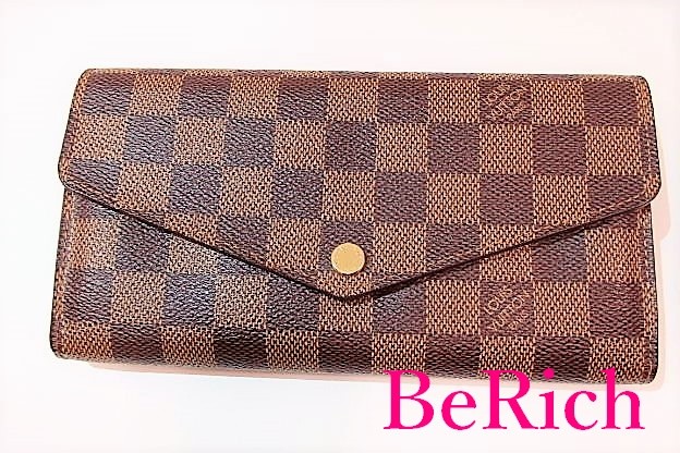 LOUIS VUITTON ダミエ・エベヌ ポルトフォイユ・サラ N63209