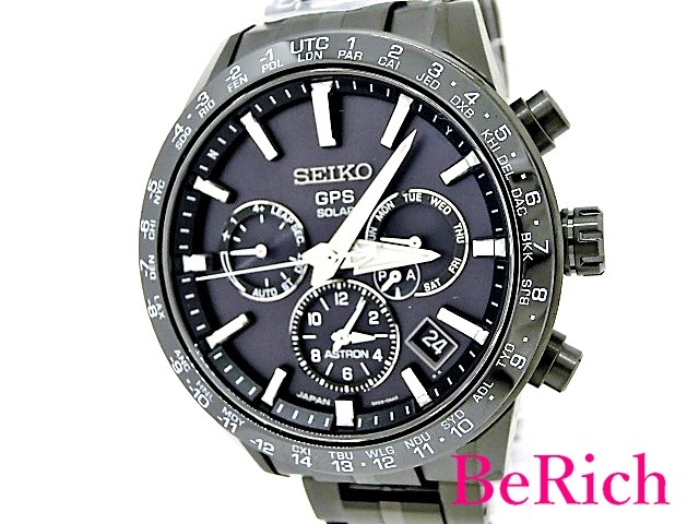 SEIKO ASTRON GPSソーラー 5X レギュラー SBXC037 (ブラック SEIKO ASTRON GPSソーラー 5X レギュラー SBXC037 (ブラック