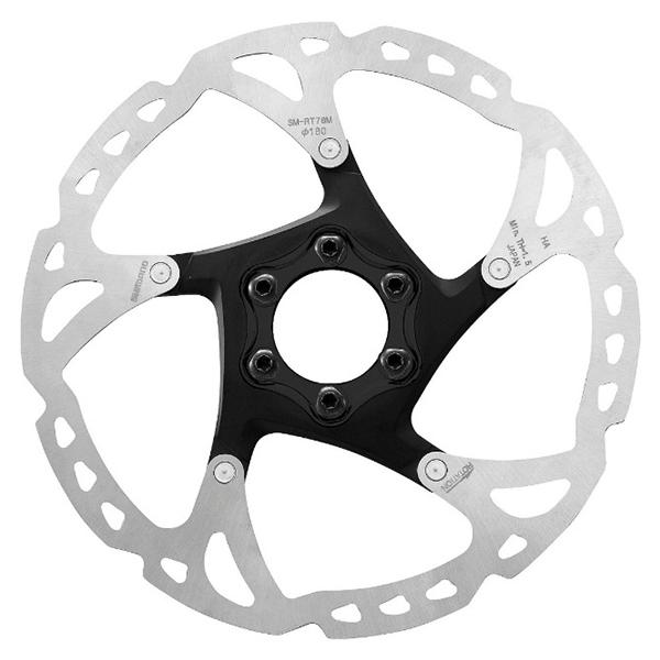  Shimano disk brake rotor SM-RT76 180mm 6ps.@ bolt narrow tie pESMRT76M2 bicycle parts disk brake rotor 