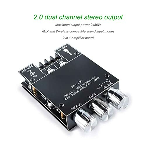 Bluetooth amplifier board 2 in 1 subwoofer sound amplifier board Bluetooth 5.0 2.0 dual channel 