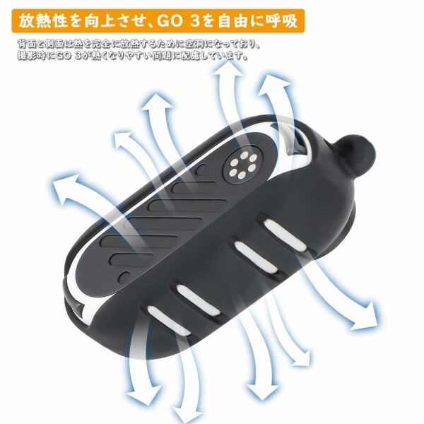 TOMGDRACO[4 set ]Insta360 GO3 for silicon case ..s.360 go3 parent finger case cooling silicon case parent finger 