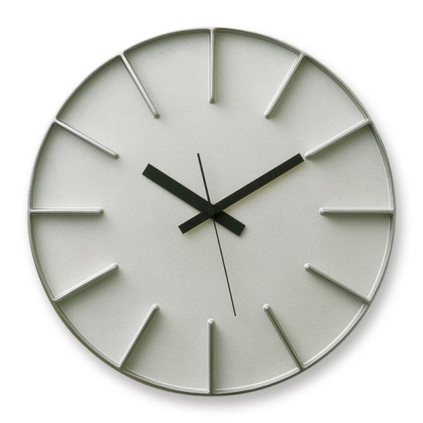 レムノス Edge Clock 安積 伸 安積 朋子 AZ-0115 AL（アルミ） 掛け時計、壁掛け時計の商品画像