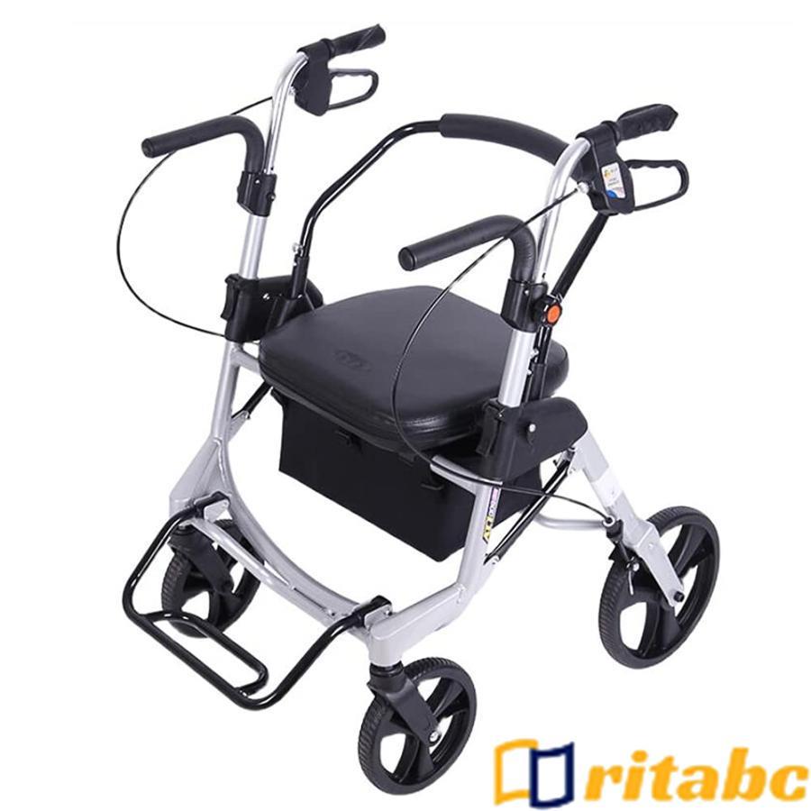  коляска для пожилых складной покупка Cart . человек для высота регулировка тормоз есть ручная тележка уход для ходунки алюминиевый легкий литейщик выход корзина есть сиденье .. предотвращение скольжения 