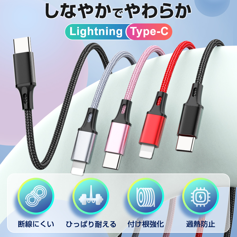[3ps.@ and more free shipping ] iPhone charge cable magnet type charger code Lightning Type-C Micro USB sudden speed charge iPhone14 iPhone all sorts disconnection prevention 1m 1.5m 2m