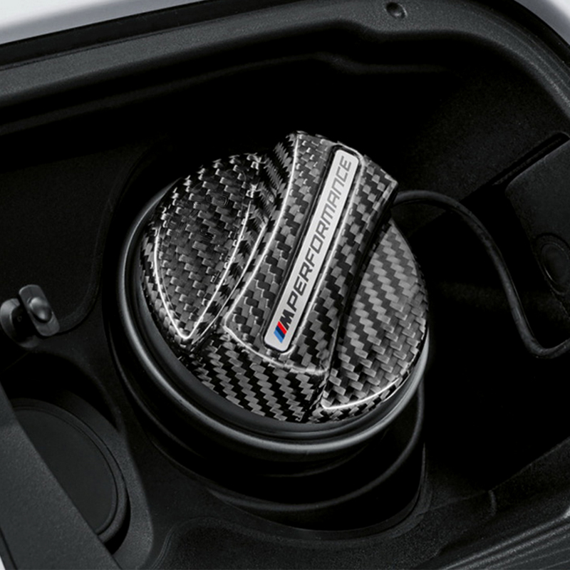 BMW PERFORMANCE-STYLE fuel cap cover carbon made forge carbon