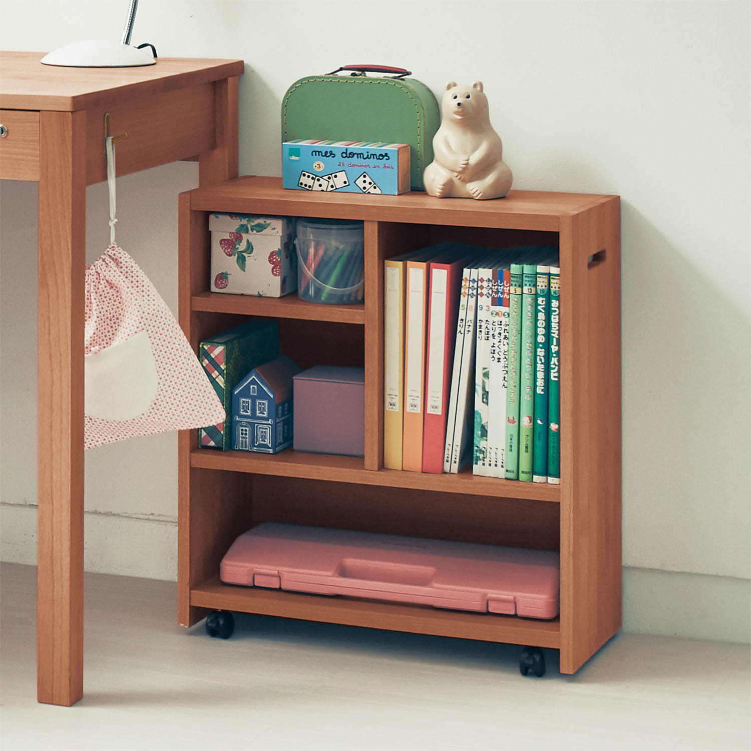  side Wagon Wagon shelves side chest chest furniture storage furniture study desk Manufacturers with casters . study desk under simple child part shop made in Japan stylish new life 