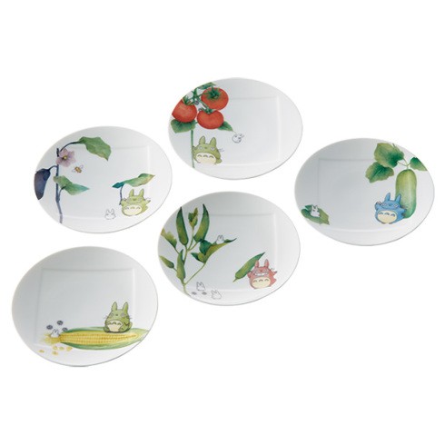 となりのトトロ 野菜シリーズ 15.5cm プレートセット （絵変り） 1704-15L/VF94531 【5枚】の商品画像