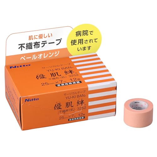 ニトムズ ニトムズ 優肌絆 不織布 25mm × 7m 12巻入 3252 （肌） 医療
