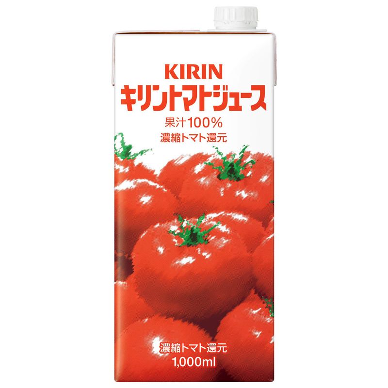 キリン トマトジュース 1000ml×6本 紙パック LLスリム 野菜ジュースの商品画像