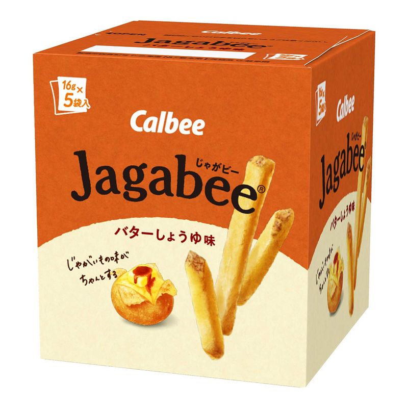 カルビー カルビー Jagabee バターしょうゆ味 80g（16g×5個入）×12箱 Jagabee スナック菓子の商品画像