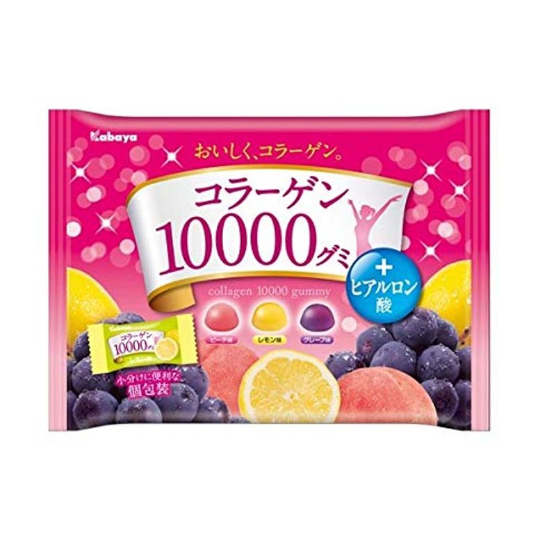 カバヤ コラーゲン10000グミ 170g×5袋の商品画像