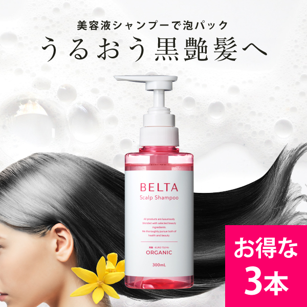 ベルタ BELTA ベルタスカルプシャンプー ポンプ 300ml×3個 レディースヘアシャンプーの商品画像