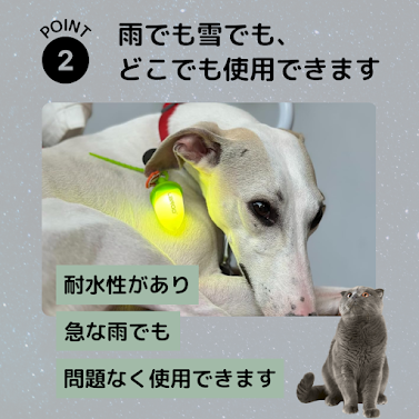  shines acorn LED light USB rechargeable night san . safety safety dog cat Harness necklace small size medium sized large pet accessories fluorescence blinking lighting accident prevention walk accessory LAROO
