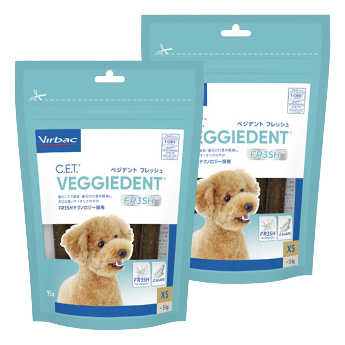 ビルバック Virbac C.E.T. ベジデントフレッシュ XS 4つ Virbac（ビルバック） 犬用 C.E.T. ベジデントフレッシュ XS 15本入り